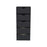 Dresser Kamran, Five Drawers Narrow, Black Wengue Finish